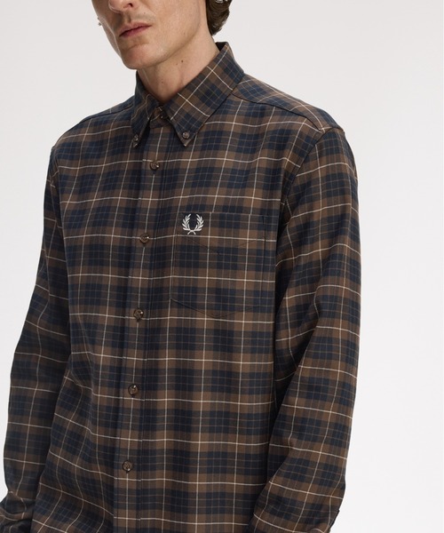 Brushed Twill Tartan Shirt / ворсованный твилл тартан рубашка