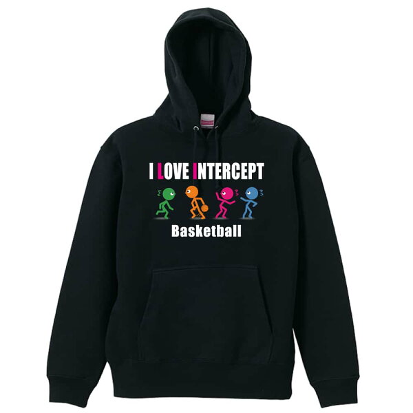 Баскет‑паркер Pull‑Over — тренировочная куртка с пайлом, большая печать «I LOVE INTERCEPT» на спине, стильный свитшот