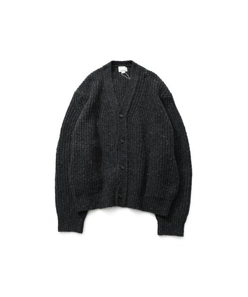 Eliot Low Gauge Knit Cardigan — меланжевый кардиган «Eliot», цвет антрацит
