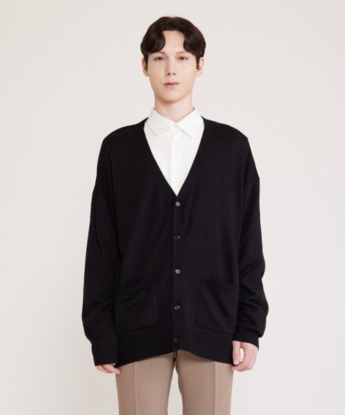 Unisex Oversize Version Beach Cardigan — унисекс оверсайз кардиган (чёрный)