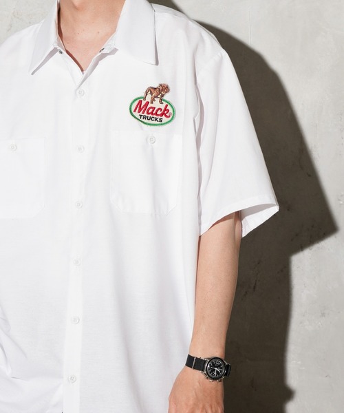 MACK TRUCKS × RED KAP S/S Work Shirt — короткорукавная рабочая рубашка