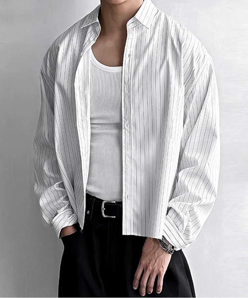 SLAYN Dorman cropped basic shirt / short‑sleeve