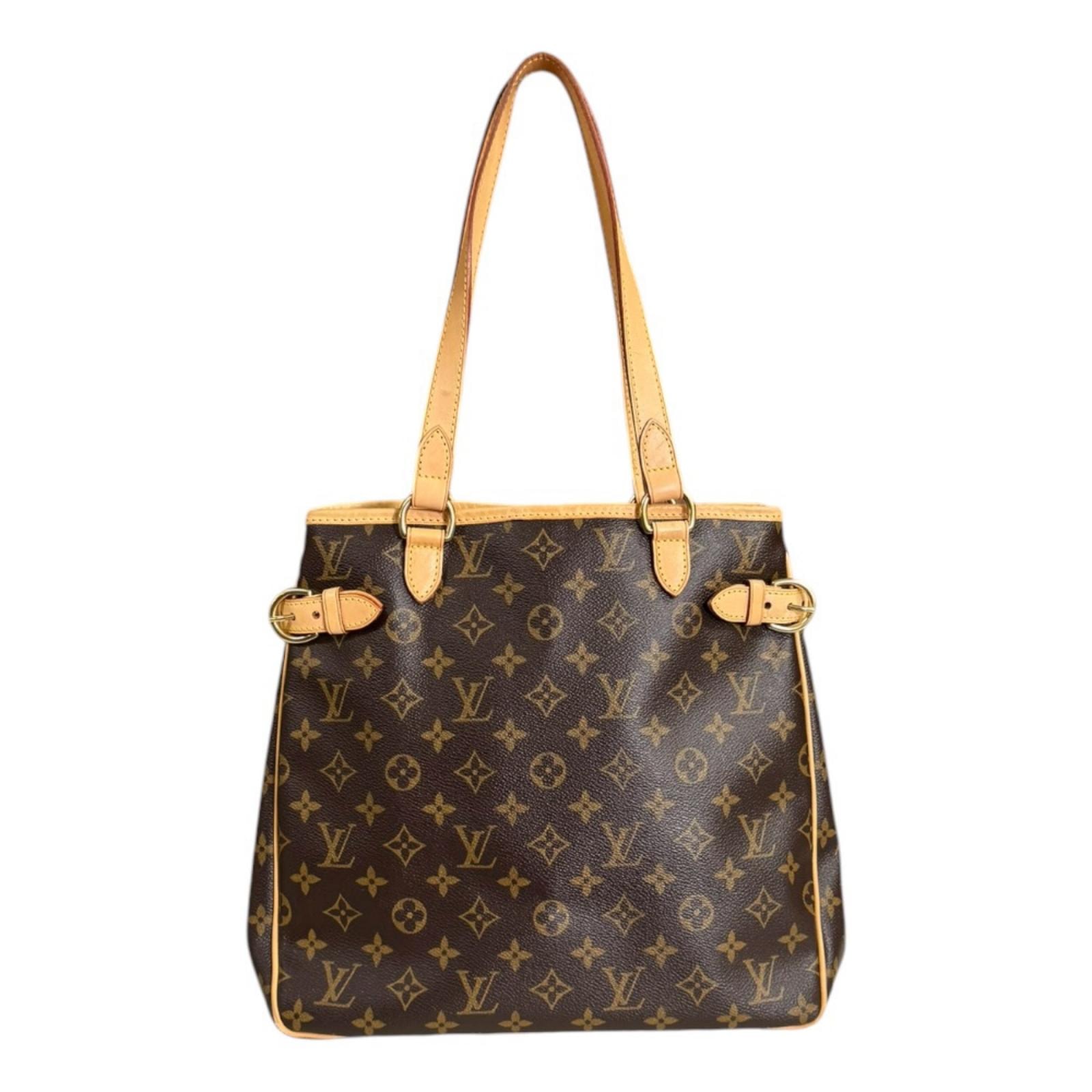 Louis Vuitton Batignolles Vertical Monogram M51153 — сумка через плечо, монограм Canvas, коричневая, женская