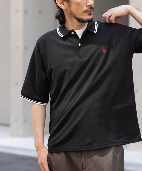 U.S. POLO ASSN. — футболка с логотипом (Canoccopoloシャツ)