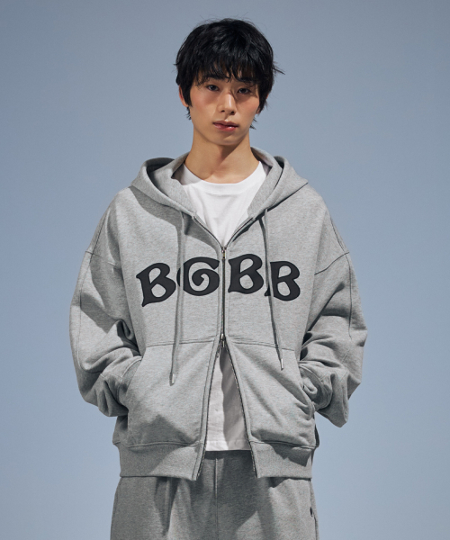 BGBB Zip‑Up Hoodie (светло‑серый)