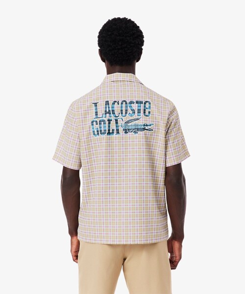расклошённая футболка Lacoste Golf Tech Open Collar