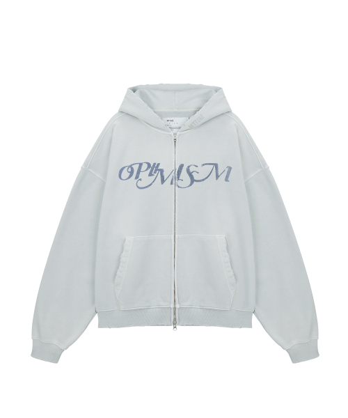 OPTIMISM VTG WASHED 2WAY ZIP-UP светло‑серый