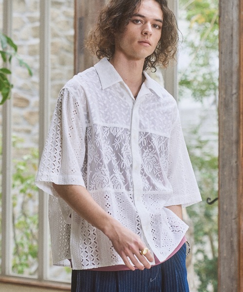 Triple docking кружевная рубашка (Triple docking lace shirts)