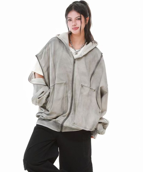 Full zip parker — толстовка на застежке‑молнии