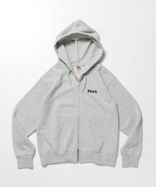 BEN DAVIS 70’s FIT ZIP HOODIE — худи с застежкой‑молнией, вышивка, флисовая подкладка
