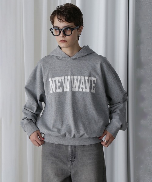(GENE HEAVENS) «NEW WAVE» логотип фуд‑свитшот
