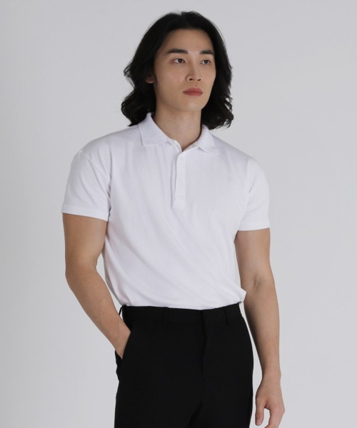 Signature Cotton Modal Mass Ruff Fit T‑shirt — белая