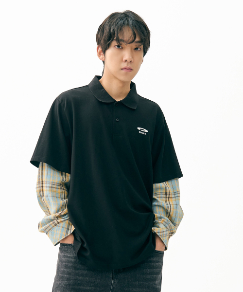 Футболка Double Layer Long Sleeve PK — черная