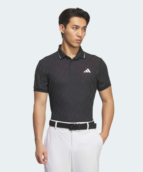 Джакард поло с короткими рукавами [adidas Golf]