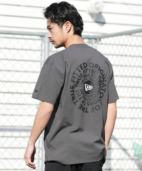 NEW ERA короткая футболка с принтом Backprint Circle logo