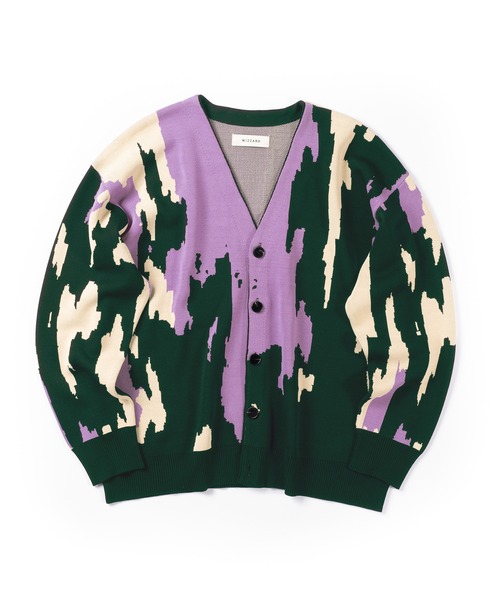 Wizzard Jacquard Knit Cardigan / W24SS‑KN020 — жаккардовый кардиган Wizzard