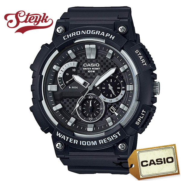 CASIO MCW-200H-1A мужские аналоговые часы STANDARD, черный циферблат, повседневные
