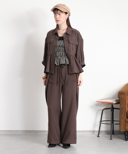 LINEN микс рюш‑гаджет футболка (с заправкой), комплект с льняным миксом