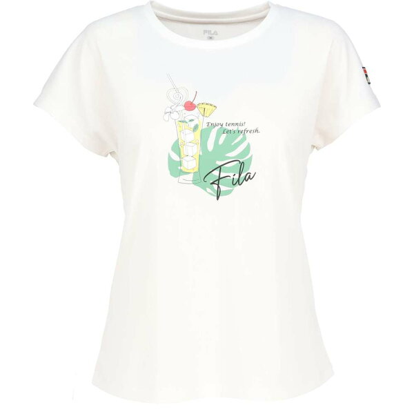 Футболка с рисунком Fila белая