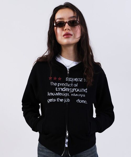 [SEQUENZ] sqnz THERMAL LADIES ZIP UP, теплый женский свитшот‑кардиган на молнии / waffle ladies zip up