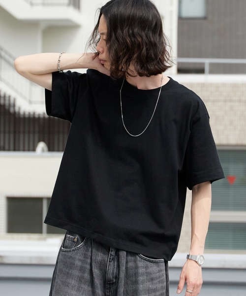 High‑grade cotton 5.6oz cropped T‑shirt мужская, классический редис, унисекс 2026 лето