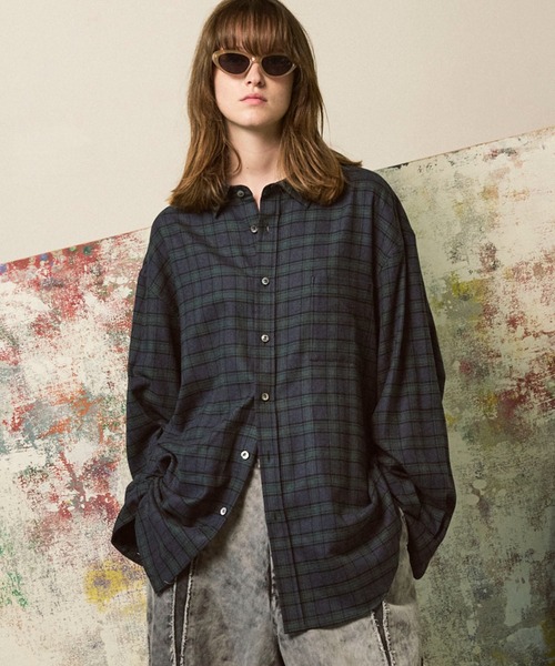 UNISEX Prime‑Over Regular Collar Shirt Coat — пальто‑рубашка на основе итальянской dead stock ткани (MAISON SPECIAL)