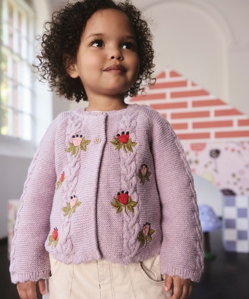 Floral Curve Cardigan — кардиган с цветочным узором