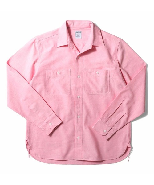 HOUSTON OXFORD L/S WORK SHIRT оксфорд рубашка с длинным рукавом рабочая HOUSTON