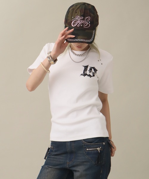 [SEQUENZ] SILVER PRINT CAMO TEE / BONES PRINT TEE