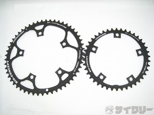 Кронштейн цепной шестерни Strongring, сменный треугольный стронглайт, BIO CONCEPT PCD:130 mm 53/42T 10/11s - средний износ