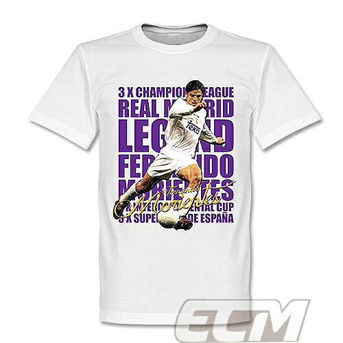 [предзаказ RET01] RE-TAKE Fernando Morientes Реал Мадрид легенда футбола белая футболка (Real Madrid/Morientes) — поступление для доставки