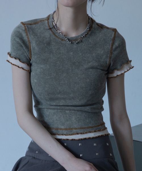 Во́штуж добавленный 레이яр드 리브 T‑shirt (ручная работа)