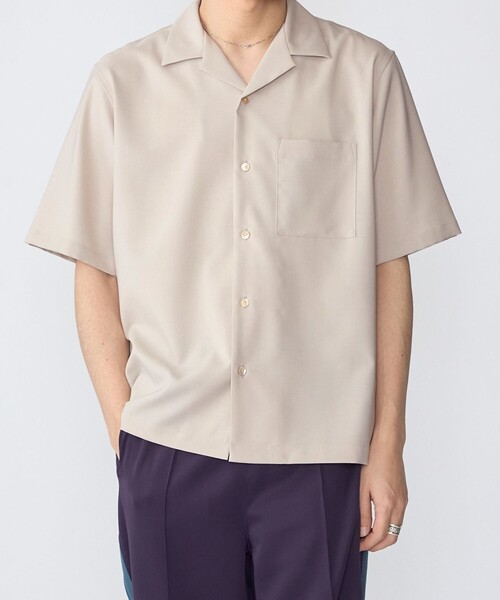 SHIPS: MADE IN JAPAN Reflax(R) 5‑слойный open collar рубашка