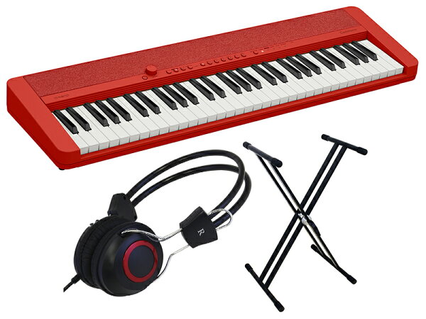 CASIO CT-S1 RD синтезатор стандарт/хэдфон сет CasioTone (красный)