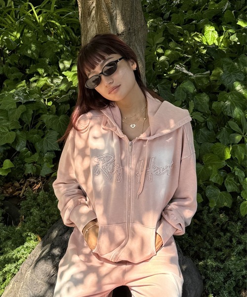 [ZOZO лимитированная] ROXY HEART ZIP — комплект толстовка с молнией/подходящая кофта для аэропорта, код набора