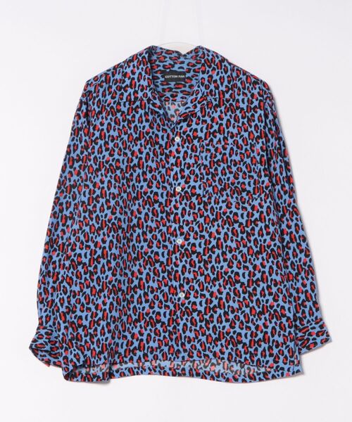 SHAWN RAYON SHIRT LEOPARD CPAW24_001 — вискозная рубашка с леопардовым принтом