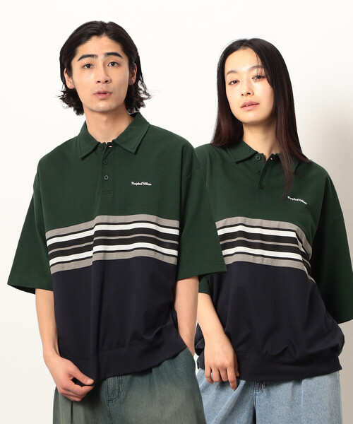 Panel border polo shirt — панельная поло‑рубашка