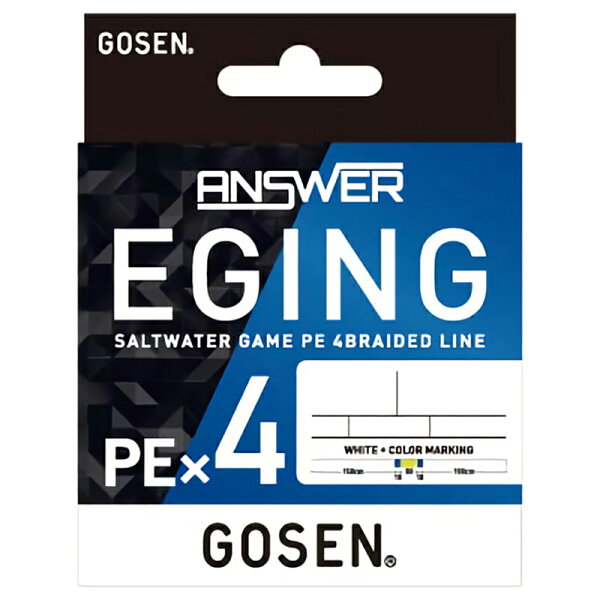Gosen Answer Eging PE×4 150м (0.6号/12lb) GEA41506 — леска GOSEN ANSWER EGING PE