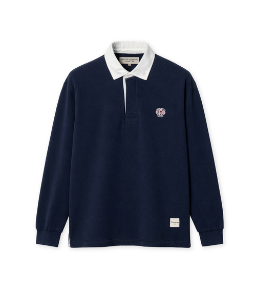 Classic Solid Rugby T-shirt (navy) — классическая регбийная футболка, тёмно-синяя