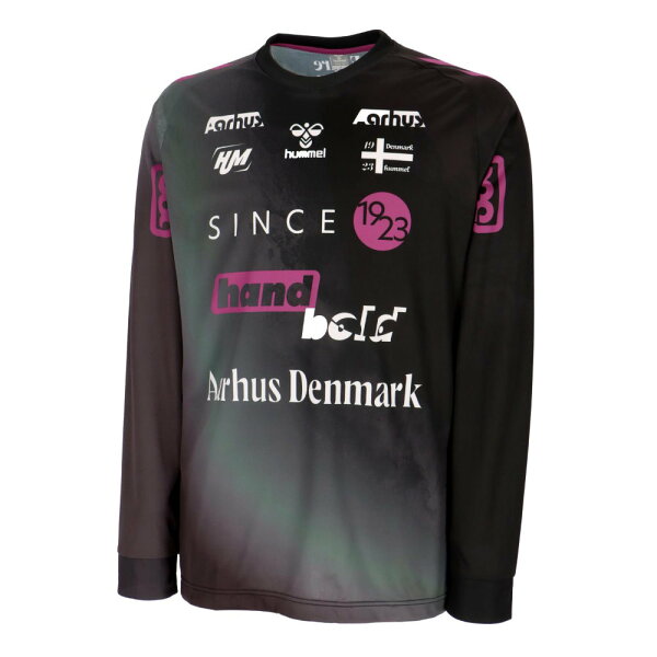 Hummel Handball Wear — мужская футболка‑парк EURO, длинный рукав HAP7211‑90, чёрная