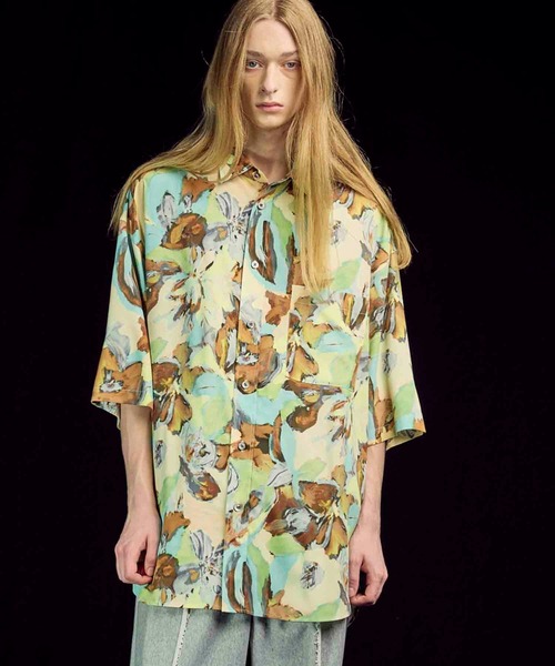 UNISEX LIMITED EDITION — Original Graphic Prime‑Over рубашка‑пальто с отложным воротником, MAISON SPECIAL