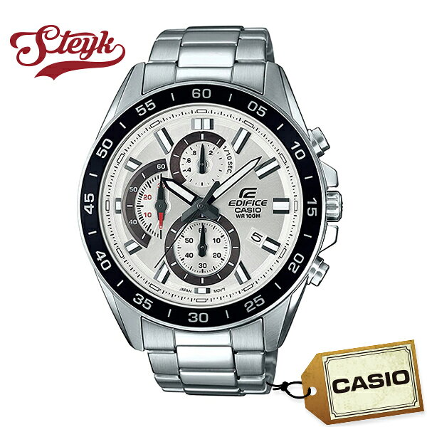 CASIO EFV-550D-7A — мужские наручные часы, аналоговые G-SHOCK стиль, белый циферблат, серебристый корпус