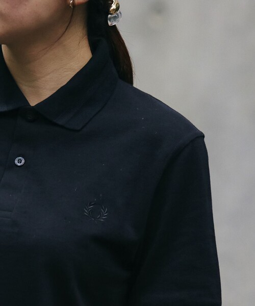 [FRED PERRY] M2 синегорлая полосатая футболка‑поло 26SS (SHIPS эксклюзив)