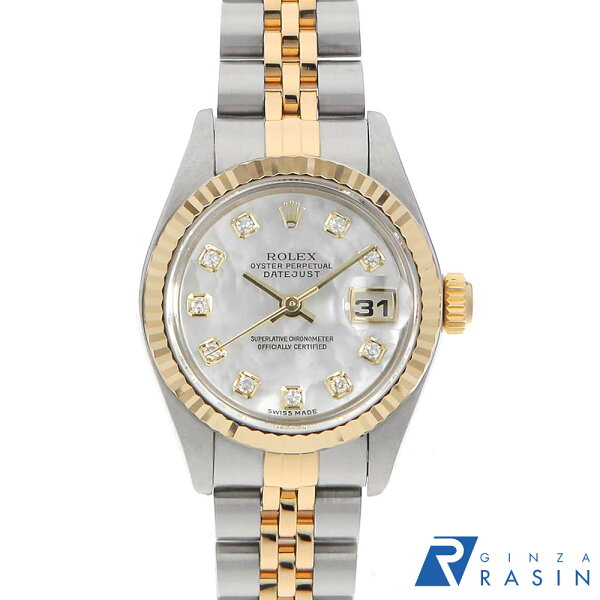 Специальная низкая процентная ставка при 60 взносах по кредиту Rolex Datejust 10P Diamond 79173NG White Shell женские [б/у в отличном состоянии] [часы] [возврат OK]
