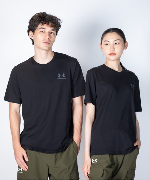 UA SportsStyle Left Chest Short Sleeve T‑Shirt — тренировочная/повседневная футболка мужская