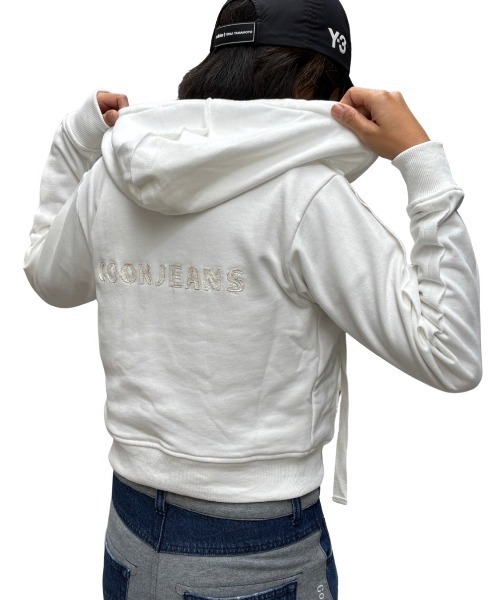 Cut Off Sweat Zip Parker — укорочённая толстовка‑парка на молнии