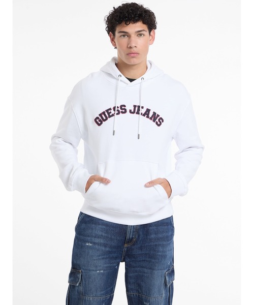 GUESS JEANS Hood Reg Collegiate Sweat — парка с капюшоном