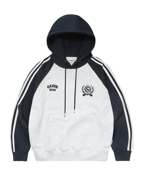 Lorell Gore Dent Raglan Ford Parker — цвет: белый/меланж