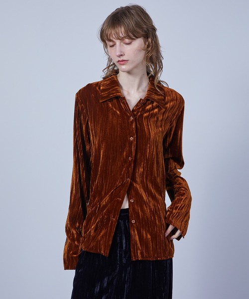 ELOOPS 3-way벨벳 나ロンシャ츠 — 3-позиционная рубашка (3way) Velvet narong shirt