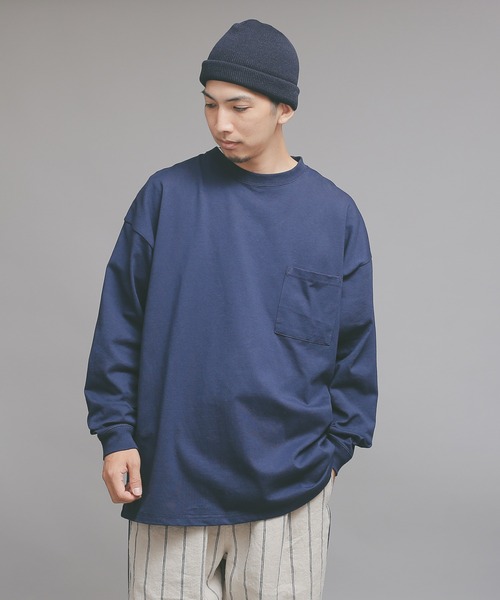 Good Wear 2W7-0502 — L/S Super Big Tee с карманом на рукаве